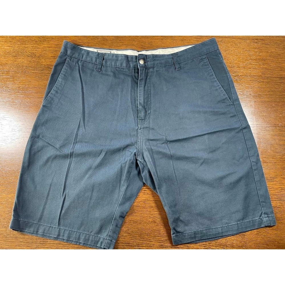 Volcom Shorts Mens 38 Navy Blue Flat Corpo Class Twill Modern Chino Summer